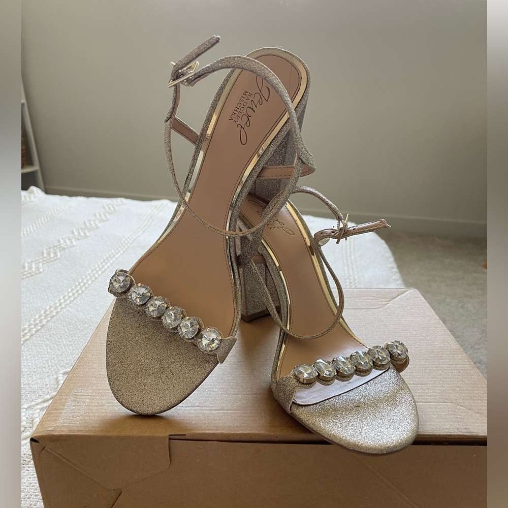 Jewel Badgley Mischka Leilani Block heel sandals